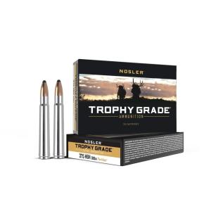 Nosler Safari Ammunition 375 H&H Magnum 300 Grain Partition Box of 20