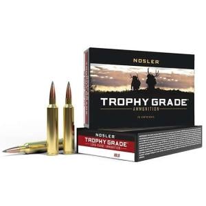 Nosler Trophy Grade Ammunition 26 Nosler 150 Grain AccuBond Long Range Box of 20