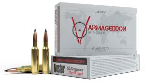 Nosler Varmageddon 6.5mm Creedmoor 90 Grain Flat Base Tipped Brass Cased Centerfire Rifle Ammo 20 Rounds 65175