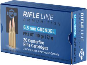 PPU Rifle Ammunition 6.5 Grendel HPBT 120gr 2674 fps 20/ct