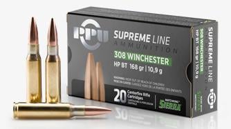 PPU USA Supreme Line .223 Remington 69 gr BTHP 10rds Rifle Ammo for Precision and Competitive Shooting - PPMK223