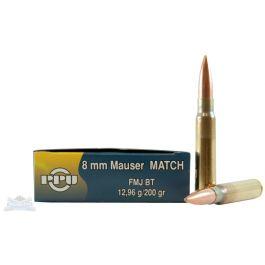 PRVI Partizan 8mm Mauser 200gr Match FMJBT Ammunition 20rds - PP8.13