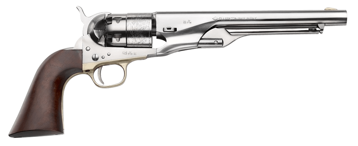 Pietta 1860 Army "Old Silver" PF60OS448 44 Caliber 6 8"