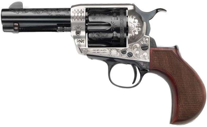 Pietta Alchemista Enhanced Silver / Wood GW357AJ312NMCWL 357 Mag 6 3.5"
