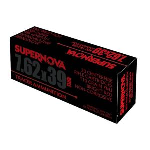 Piney Mountain Ammunition PMSN762R Red Tracer 7.62mm 110gr Full Metal Jacket 20 Per Box/10 Case