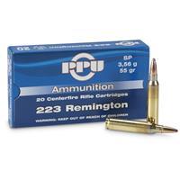 Prvi Partizan Ammunition 223 Remington 55 Grain Soft Point Case of 1000 (50 Boxes of 20)