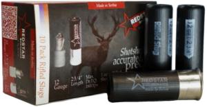 RedStar Ordnance 12 Gauge Ammo 2-3/4" Shotshells 1 Oz Rifled Slug Centerfire 10 Rounds