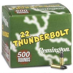 Remington 22 Thunderbolt .22LR Ammunition 40 Grain Lead Round Nose 1255 fps 21241