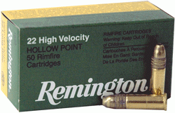 Remington Golden Bullet Rimfire Ammunition .22 LR 36 gr PLHP 1280 fps 50/ct