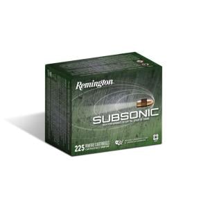 Remington Subsonic Rimfire Ammunition .22 LR 40 gr. HP 1050 fps 225/ct