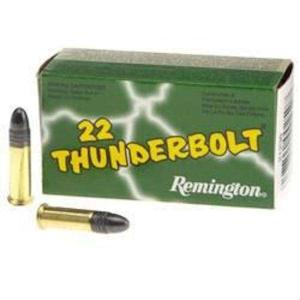 Remington Thunderbolt Ammunition 22 Long Rifle 40 Grain Lead Round Nose Box of 500 (10 Boxes of 50)