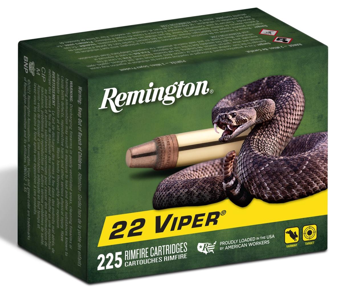 Remington Viper Rimfire Ammunition .22 LR 36gr TCSB 1410 fps 225/ct