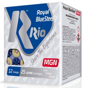 Rio Ammunition RBSM362 Royal BlueSteel Magnum 12 Gauge 3' 1-1/4 oz 2 Shot 25 Bx/ 10 Cs