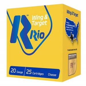 Rio Ammunition WT2075 Wing & Target 20 Gauge 2.75' 7/8 oz 7.5 Shot 25 Bx/ 10 Cs