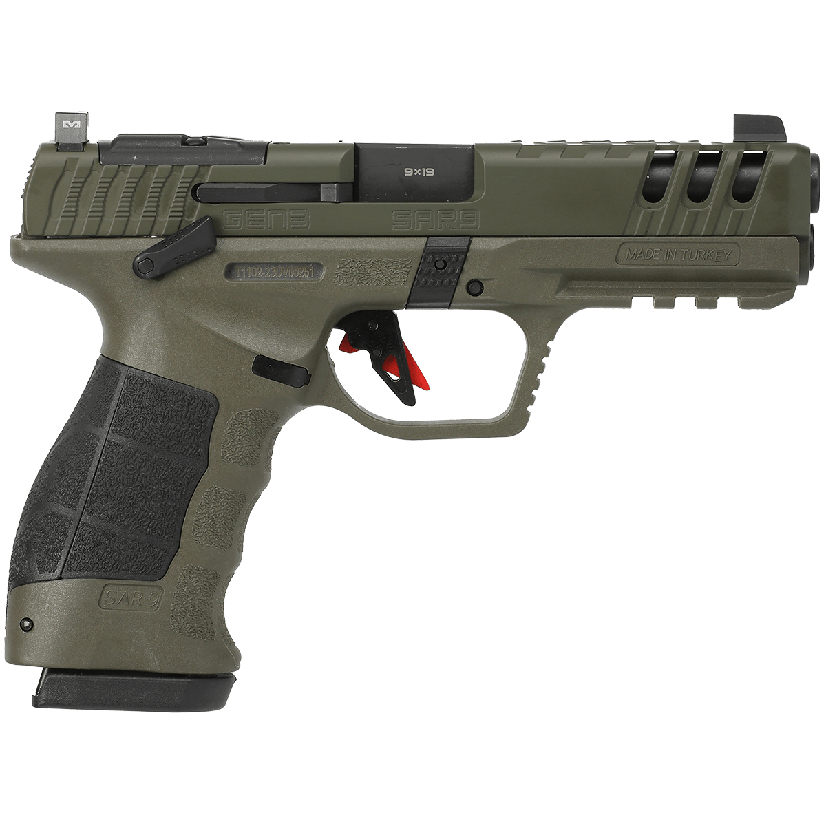 SAR USA SAR9 Gen 3 SAR9G3OD 9mm 17+1 4.4"
