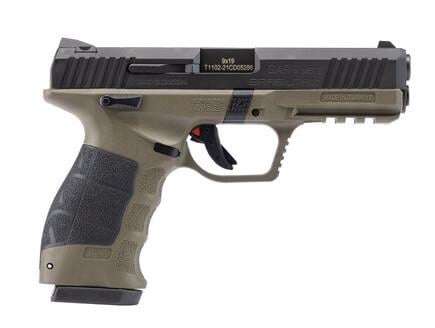 SAR USA SAR9 METE OD Green Body RD Black Slide SAR9METEODBL 9mm 17 Rnd 4.4 in