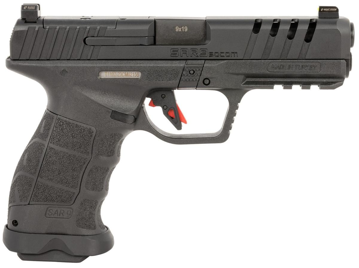 SAR USA SAR9 SOCOM SAR9SOCOMBL 9mm 17/21 5.2"