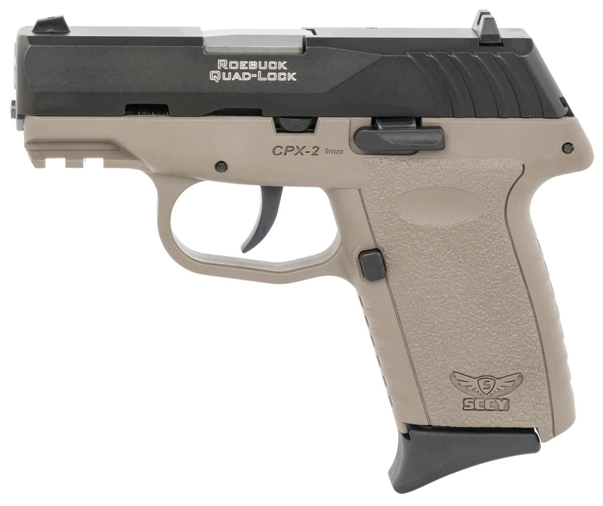 SCCY Industries CPX-2 Gen 3 FDE CPX-2CBDEG3 9mm 10 + 1 3.1 in