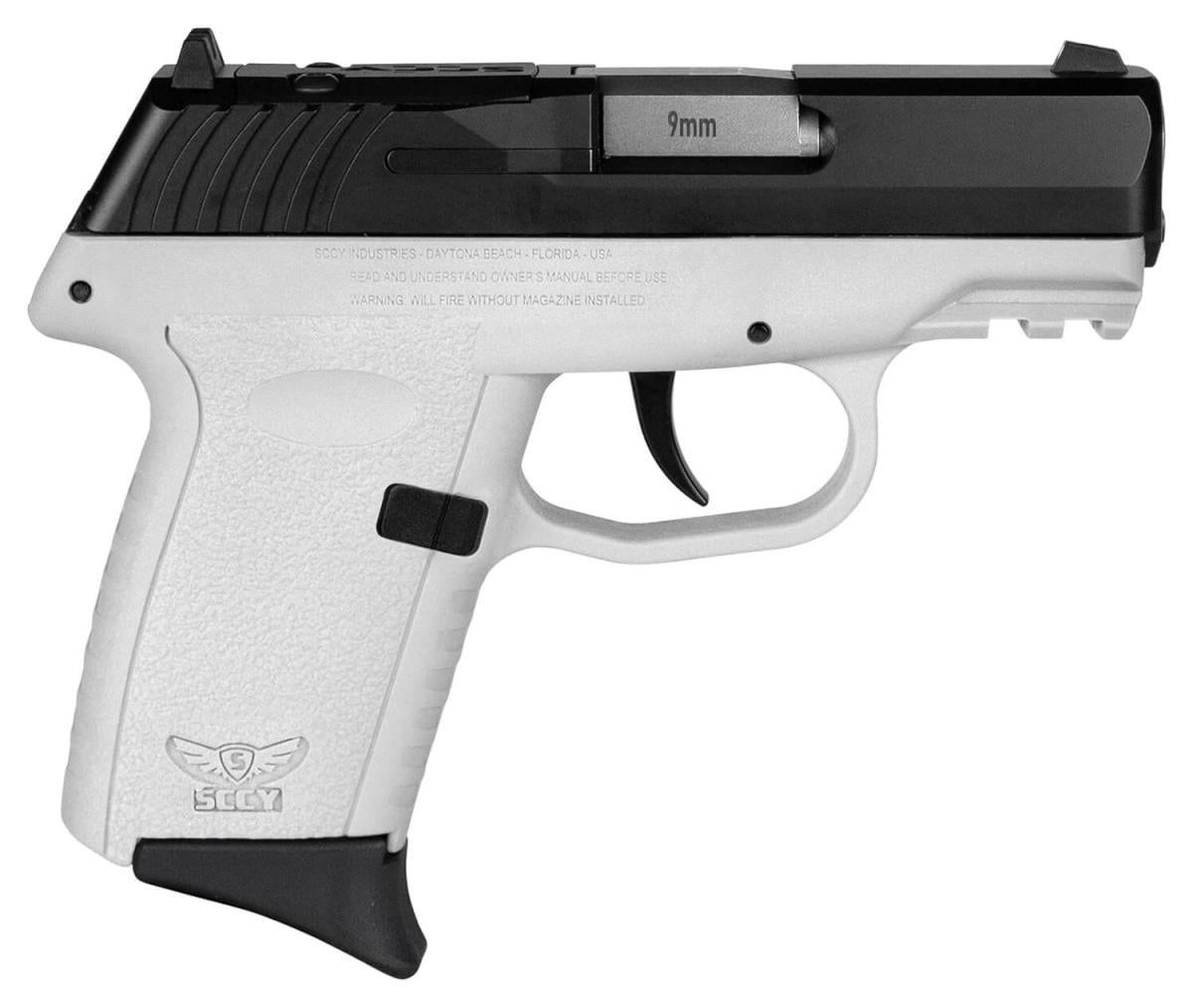 SCCY Industries CPX-2 White CPX-2CBWTRDRG3 9mm 10 Rnd 3.1 in