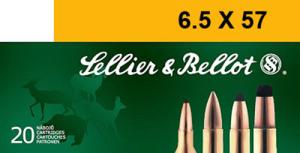 SELLIER & BELLOT RIFLE AMO 6.5X57 131 SP 20RD