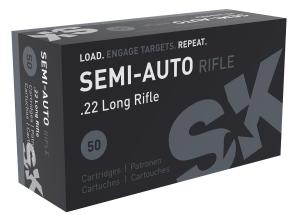 SK Semi-Auto Rifle Rimfire Ammunition .22 LR 40 gr LRN 1132 fps 50/ct