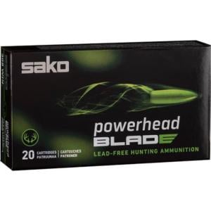 Sako Powerhead Blade 6.5 PRC 120 gr LFBT 20rds Rifle Ammo for Lead-Free, Precision and Power - JASPHB65PRC120B