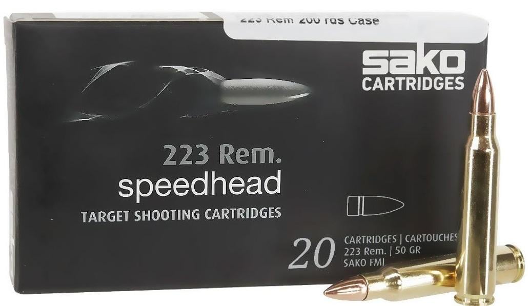 Sako Speedhead .223 Ammo 50 Gr FMJ, 20rds - C611105GSA10X