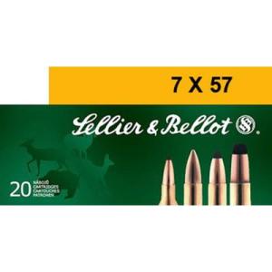 Sellier & Bellot Ammunition Rifle 7x57mm Mauser 140 Gr Soft Point SP 20 Bx/ 20 Cs SB757B