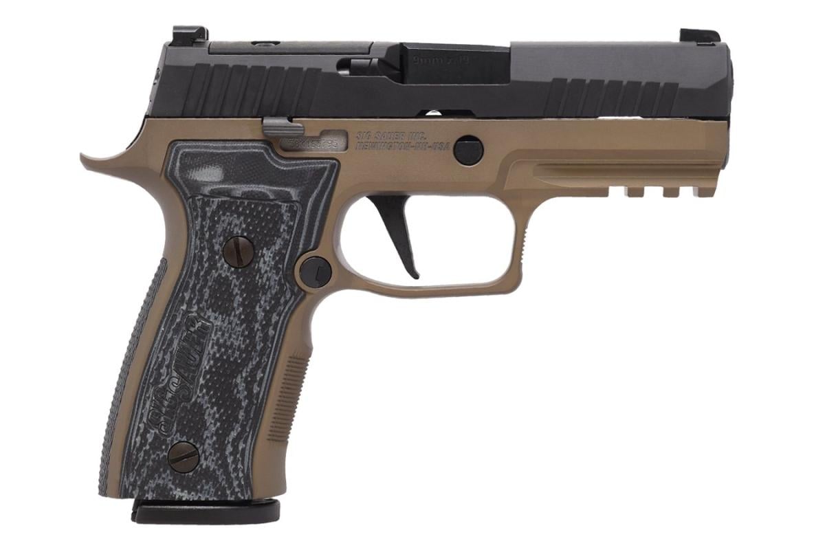 Sig Sauer P320 AXG Carry Two-Tone 320AXGCA-9-RTXR3-FDE-R2 9mm 17 + 1 3.9""