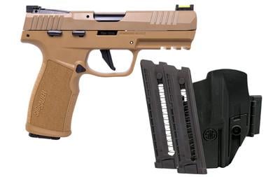 Sig Sauer P322 TACPAC Coyote Tan w/3 Magazines and Holster 322CCOYTACPAC 22 LR 20 Rnd 4 in
