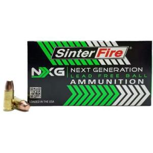 SinterFire NXG Lead Free Ball 40S&W 125 Grain Monolithic Copper Brass Cased Pistol Ammo 50 Rounds SF40125NXG