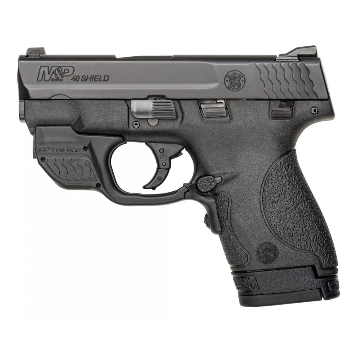 Smith & Wesson M&P Shield W/ Crimson Trace Green Laserguard 10147-SW 40 S&W 7+1 & 6+1 3.1"