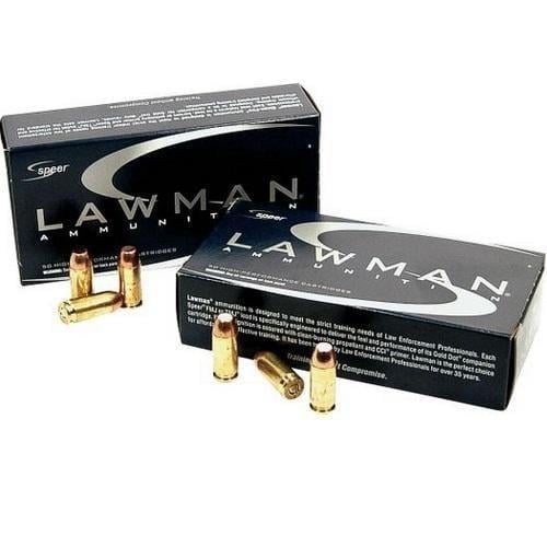 Speer Lawman Handgun Training .380 ACP 95 Grain Total Metal Jacket Centerfire Pistol Ammo 50 Rounds 53608