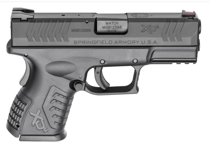 Springfield XD-M Compact Black 19 Rd. XDM9389CBHCE 9mm 19+1 3.8"