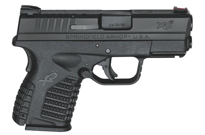 Springfield XDS 3.3" Single Stack Black Essentials Package XDS9339S 9mm 7+1/ 8+1 3.3"