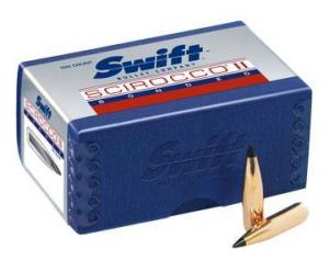Swift 7mm Caliber .284" Diameter 150 Grain Scirocco Polymer Tip Boat Tail Bullet 100 Count 801508