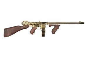 Thompson/Center Arms Thompson 1927A-1 Deluxe Gold Tiger STripe T150DTGTS 45 ACP 20+1, 50+1 16.5 Finned and