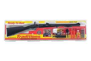 Traditions Inc Deerhunter Flintlock Redi-Pak RS3200850 50 Black Powder 1 24 1-48 Twist