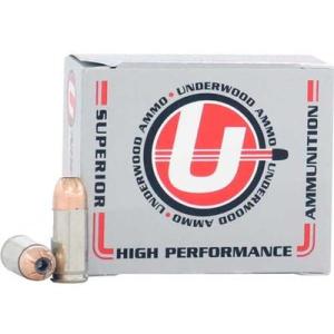 Underwood Ammo .357 Magnum 125 Grain Jacketed Hollow Point Nickel Plated Brass Cased Pistol Ammo 20 Rounds 123