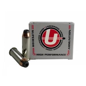 Underwood Ammo .44 Remington Magnum 200 Grain Jacketed Hollow Point Nickel Plated Brass Cased Pistol Ammo 20 Rounds 329