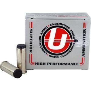 Underwood Ammo .45 Colt 225 Grain Coated Hard Cast Nickel Plated Brass Cased Pistol Ammo 20 Rounds 731