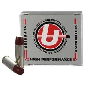 Underwood Ammo .45 Colt +P 325 Grain Coated Hard Cast Nickel Plated Brass Cased Pistol Ammo 20 Rounds 724