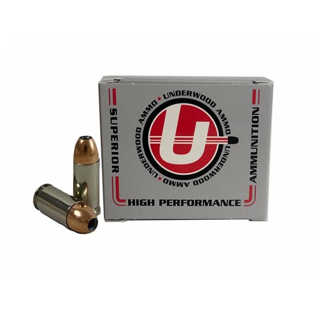 Underwood Ammo 9mm Luger 115 Grain Jacketed Hollow Point Nickel Plated Brass Cased Pistol Ammo 20 Rounds 115