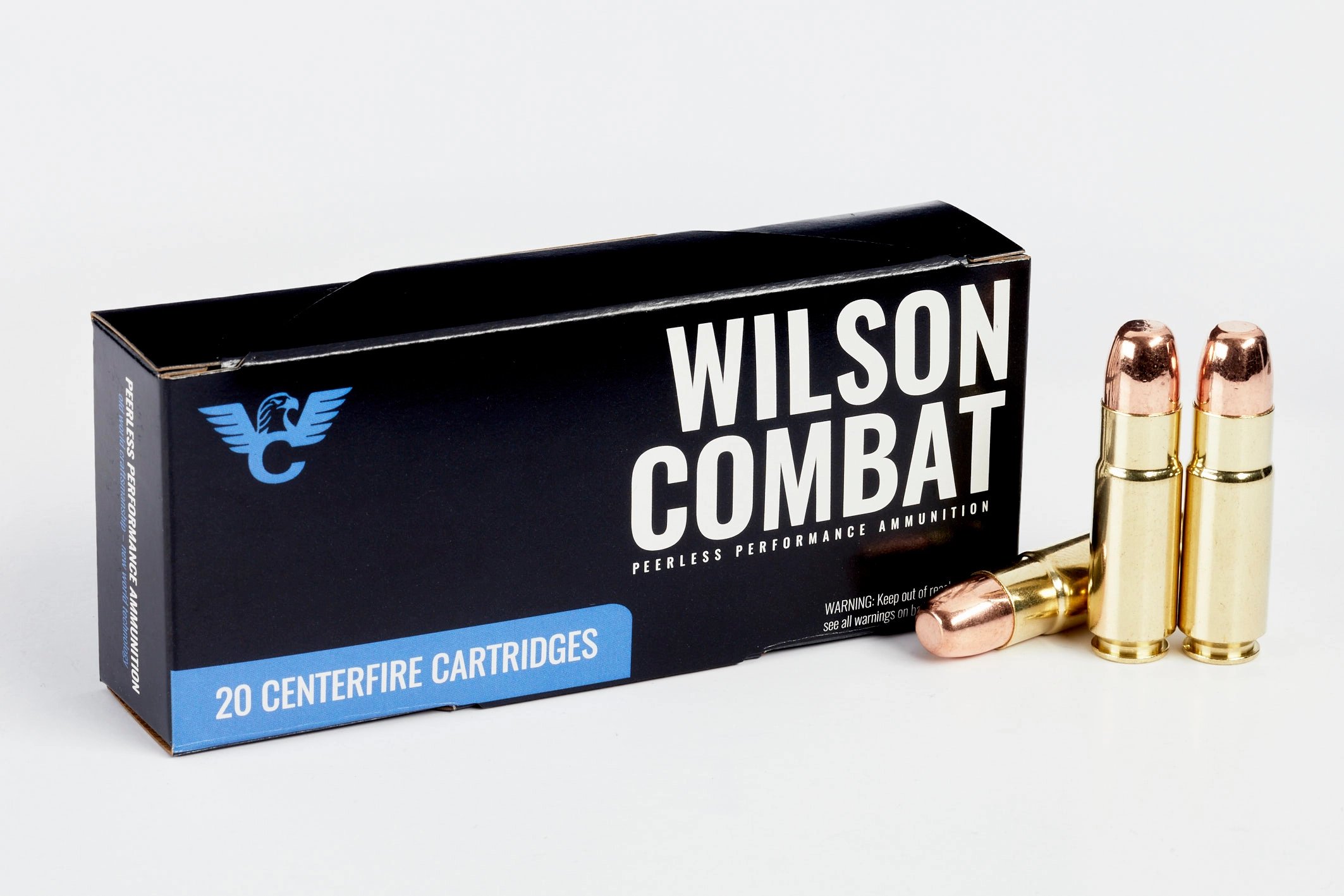 Wilson Combat X-Treme .458 SOCOM 300 Grain Round Nose Flat Point Brass Cased Pistol Ammunition 20 Round A458-300-RNFP-20RD