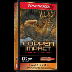 Winchester Deer Season XP Copper Impact .270 Winchester 130 Grain Copper Extreme Point Centerfire Rifle Ammunition - 20 Rounds - Free Shipping! X270CLF