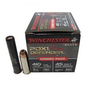 Winchester PDX1 Defender .410 2.5-inch/.45LC Combo Pack 20Rds S41045PD