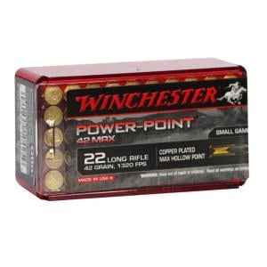 Winchester PP22LRH42 22 Long Rifle Ammunition 42Gr Lead Hollow Point 50 Rounds