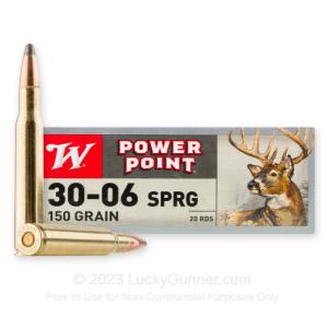Winchester Power Point .30-06 Springfield Ammunition 200 Rounds JSP 150 Grains X30061 X30061