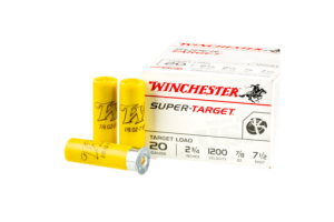 Winchester Super-Target Ammunition 20 Gauge 2-3/4" 7/8 oz #7-1/2 Shot Case of 250 (10 Boxes of 25)