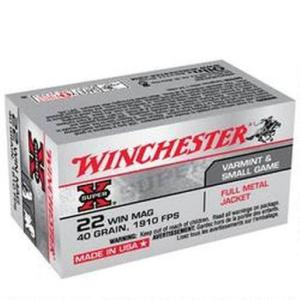 Winchester Super-X Ammunition .22 WMR 40 Grain Full Metal Jacket 2000 Rounds